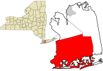 Nassau County New York incorporated and unincorporated areas Hempstead highlighted